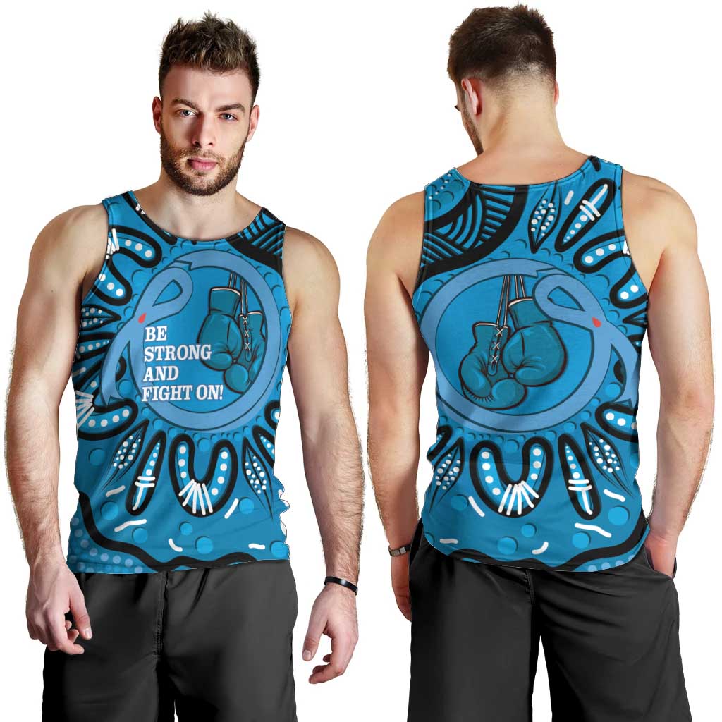 Australia Diabetes Awareness Month Men Tank Top Be Strong And Fight On Aboriginal Art
