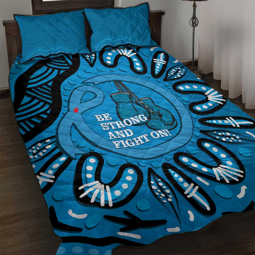 Australia Diabetes Awareness Month Quilt Bed Set Be Strong And Fight On Aboriginal Art