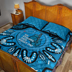 Australia Diabetes Awareness Month Quilt Bed Set Be Strong And Fight On Aboriginal Art
