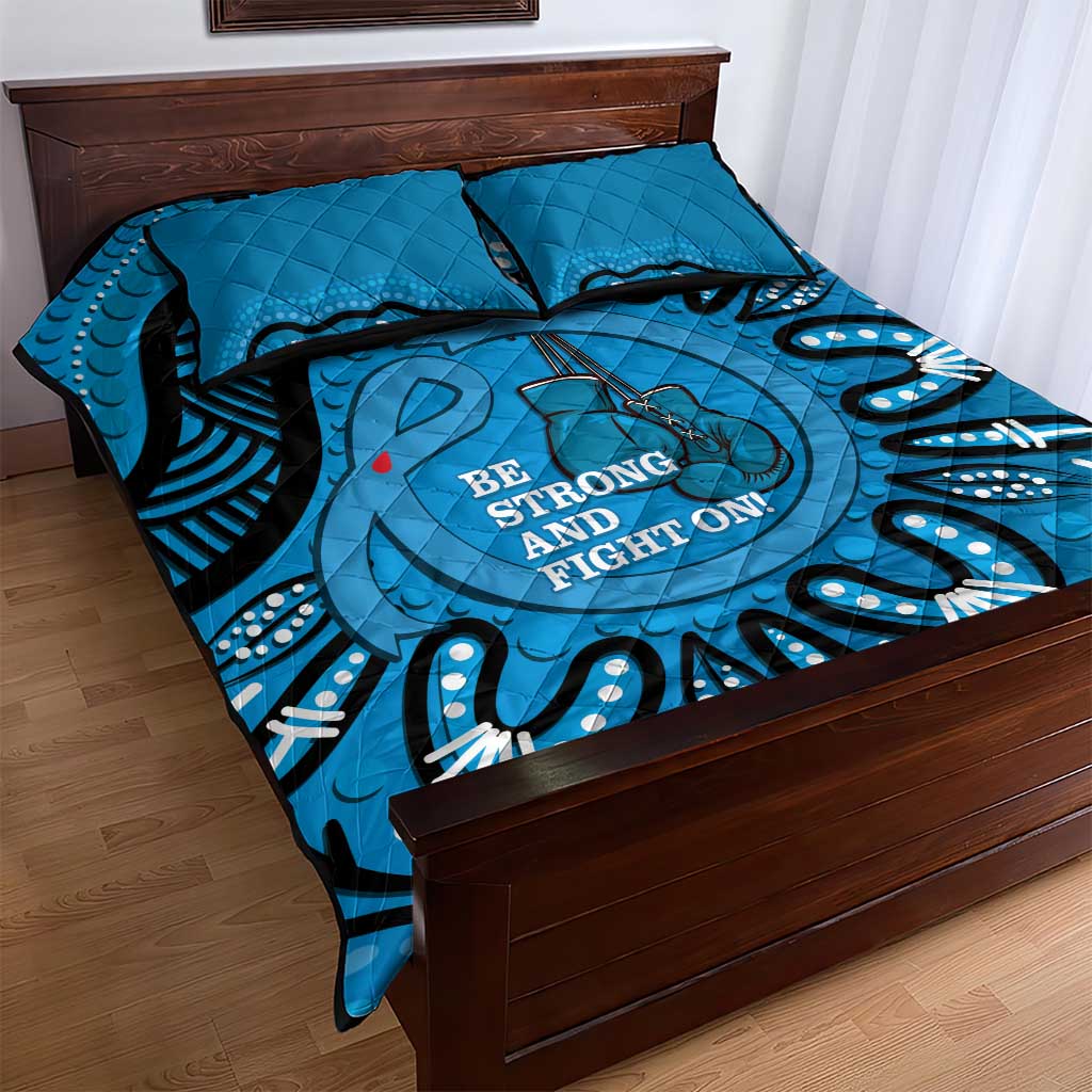 Australia Diabetes Awareness Month Quilt Bed Set Be Strong And Fight On Aboriginal Art