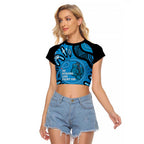 Australia Diabetes Awareness Month Raglan Cropped T Shirt Be Strong And Fight On Aboriginal Art