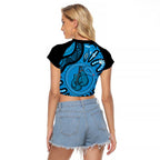 Australia Diabetes Awareness Month Raglan Cropped T Shirt Be Strong And Fight On Aboriginal Art