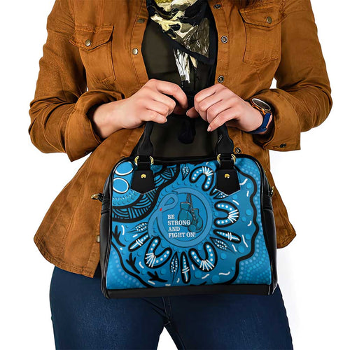 Australia Diabetes Awareness Month Shoulder Handbag Be Strong And Fight On Aboriginal Art