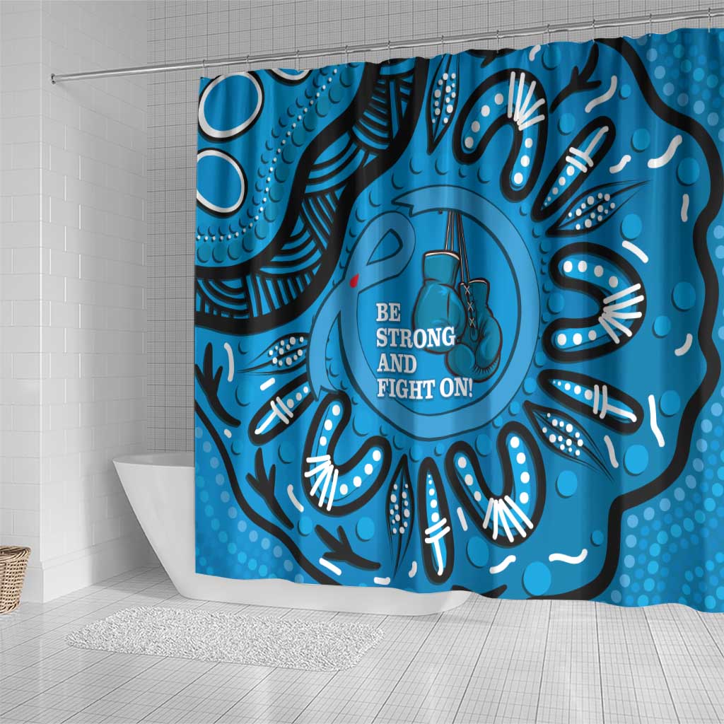 Australia Diabetes Awareness Month Shower Curtain Be Strong And Fight On Aboriginal Art