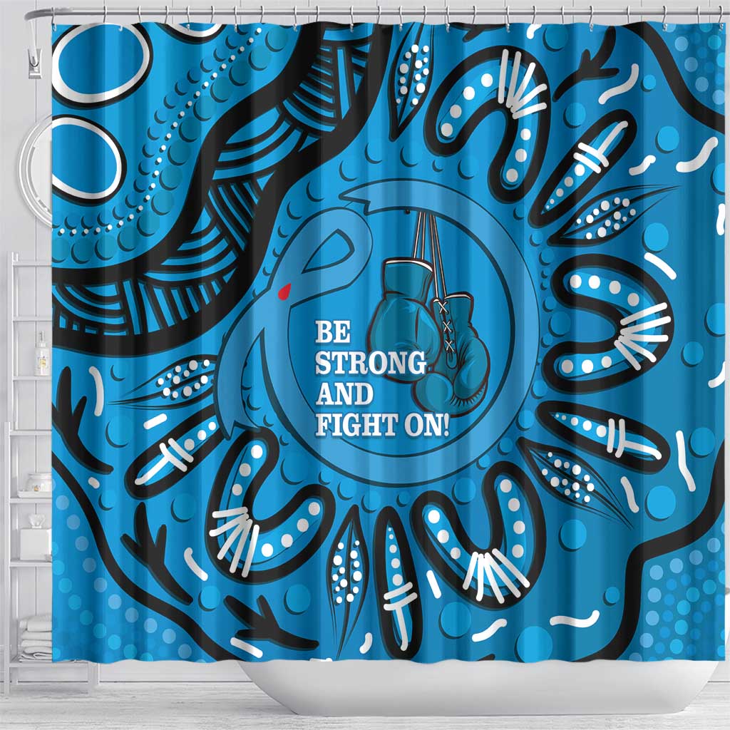 Australia Diabetes Awareness Month Shower Curtain Be Strong And Fight On Aboriginal Art