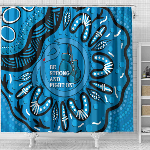 Australia Diabetes Awareness Month Shower Curtain Be Strong And Fight On Aboriginal Art