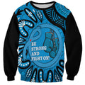 Australia Diabetes Awareness Month Sweatshirt Be Strong And Fight On Aboriginal Art