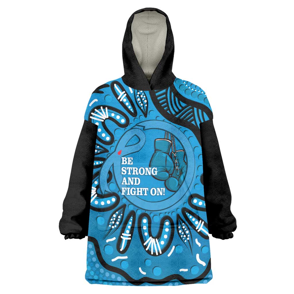 Australia Diabetes Awareness Month Wearable Blanket Hoodie Be Strong And Fight On Aboriginal Art