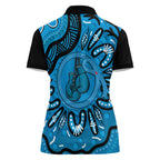 Australia Diabetes Awareness Month Women Polo Shirt Be Strong And Fight On Aboriginal Art