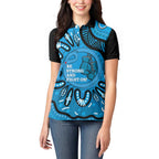Australia Diabetes Awareness Month Women Polo Shirt Be Strong And Fight On Aboriginal Art