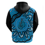 Australia Diabetes Awareness Month Zip Hoodie Be Strong And Fight On Aboriginal Art