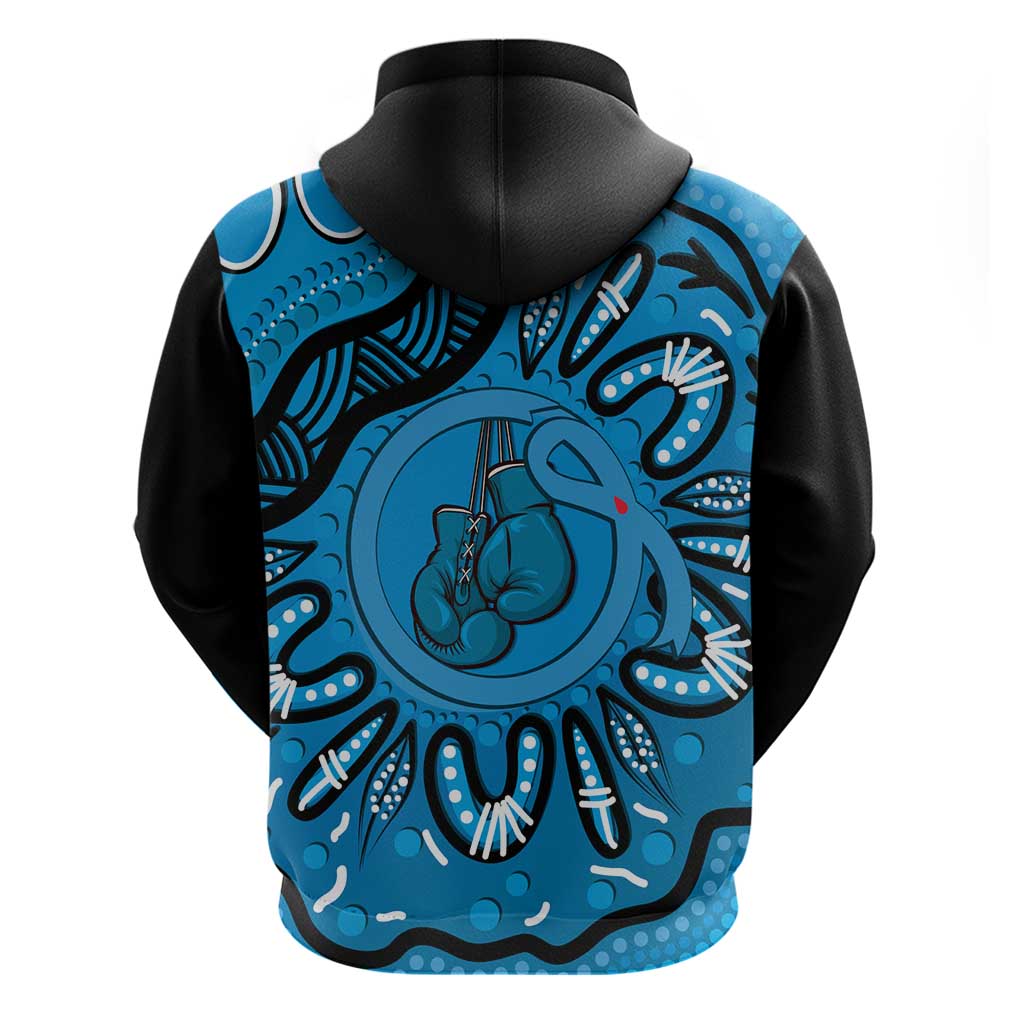 Australia Diabetes Awareness Month Zip Hoodie Be Strong And Fight On Aboriginal Art