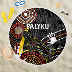 palyku-australia-lizard-aboriginal-art-beach-blanket