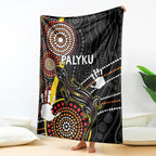 palyku-australia-lizard-aboriginal-art-blanket