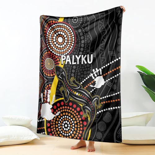 palyku-australia-lizard-aboriginal-art-blanket