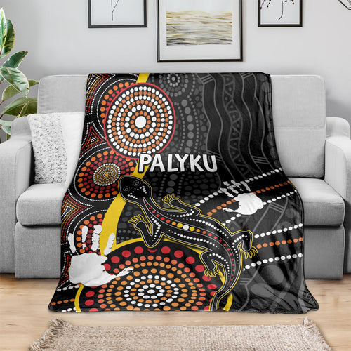 palyku-australia-lizard-aboriginal-art-blanket