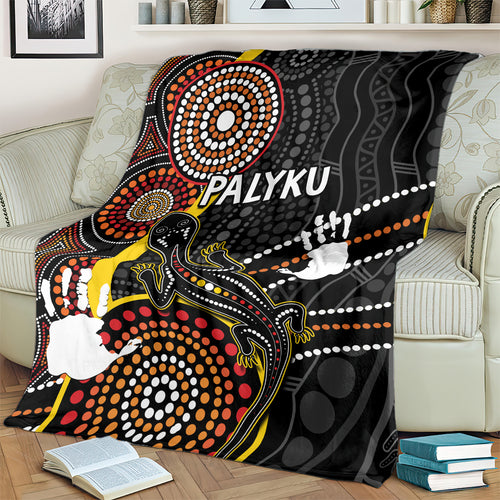 palyku-australia-lizard-aboriginal-art-blanket