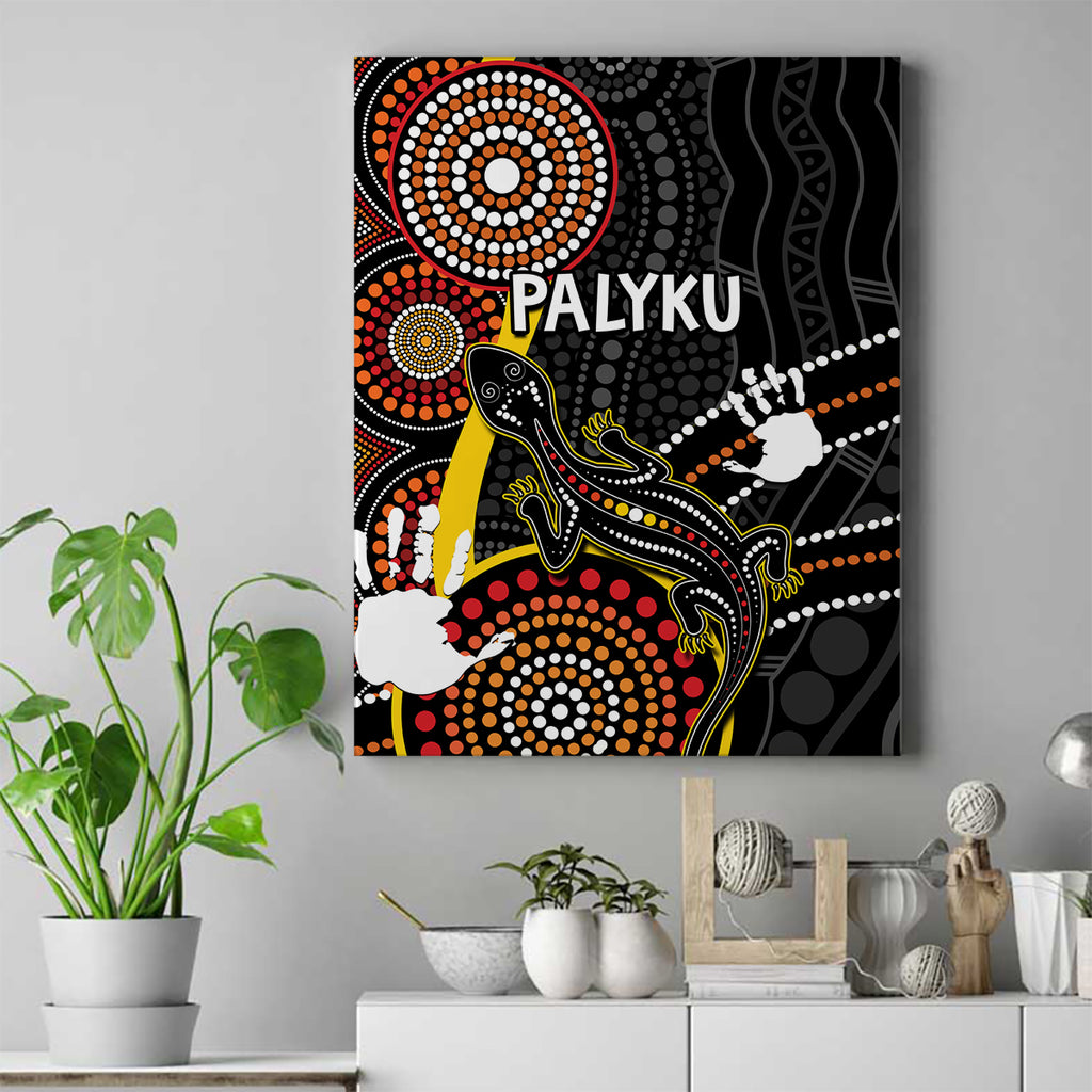 palyku-australia-lizard-aboriginal-art-canvas-wall-art