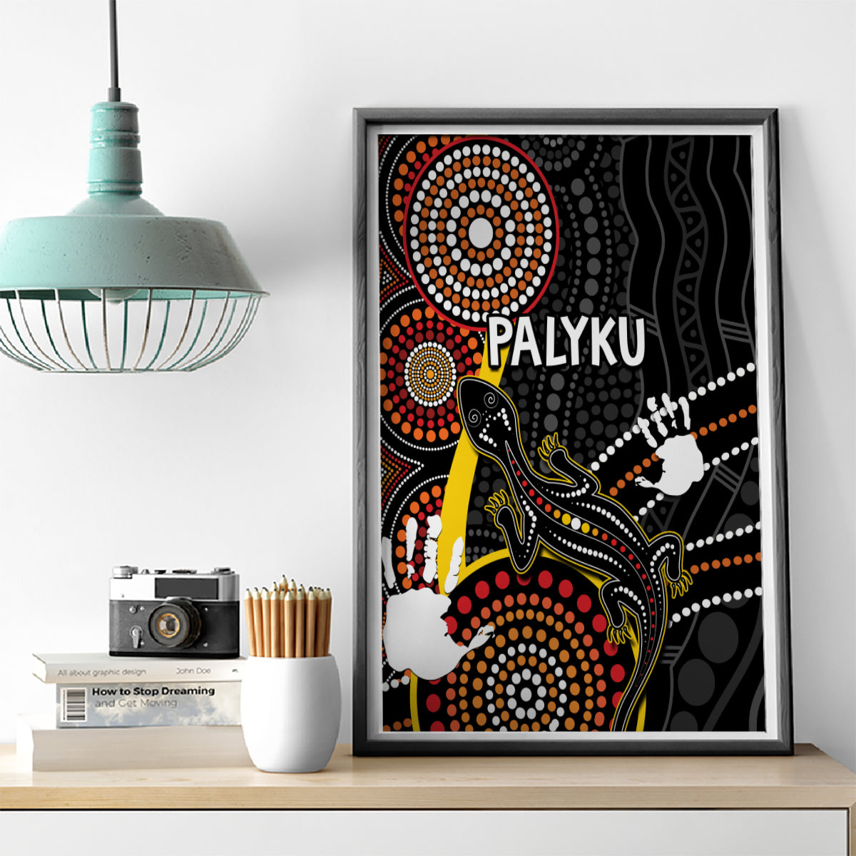 palyku-australia-lizard-aboriginal-art-canvas-wall-art