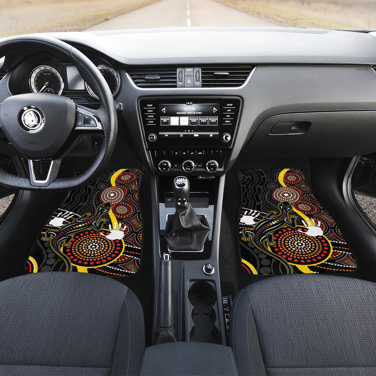 palyku-australia-lizard-aboriginal-art-car-mats