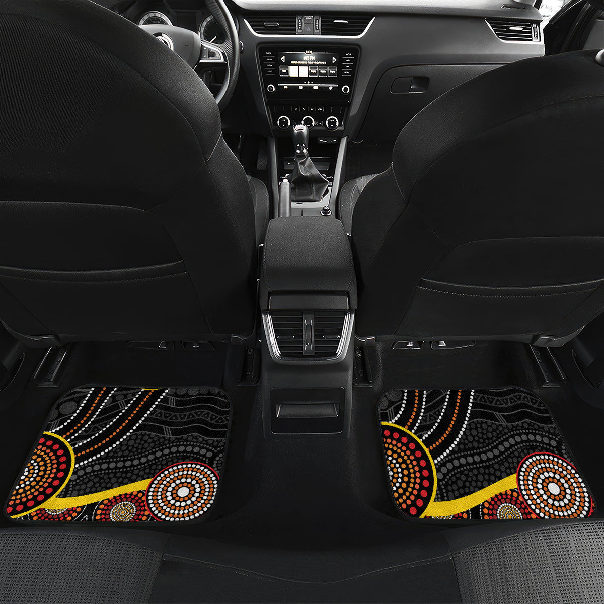 palyku-australia-lizard-aboriginal-art-car-mats