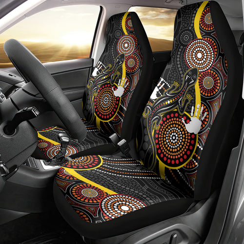 palyku-australia-lizard-aboriginal-art-car-seat-cover