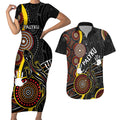 palyku-australia-lizard-aboriginal-art-couples-matching-short-sleeve-bodycon-dress-and-hawaiian-shirt