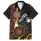 palyku-australia-lizard-aboriginal-art-family-matching-long-sleeve-bodycon-dress-and-hawaiian-shirt