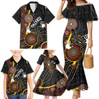 palyku-australia-lizard-aboriginal-art-family-matching-mermaid-dress-and-hawaiian-shirt