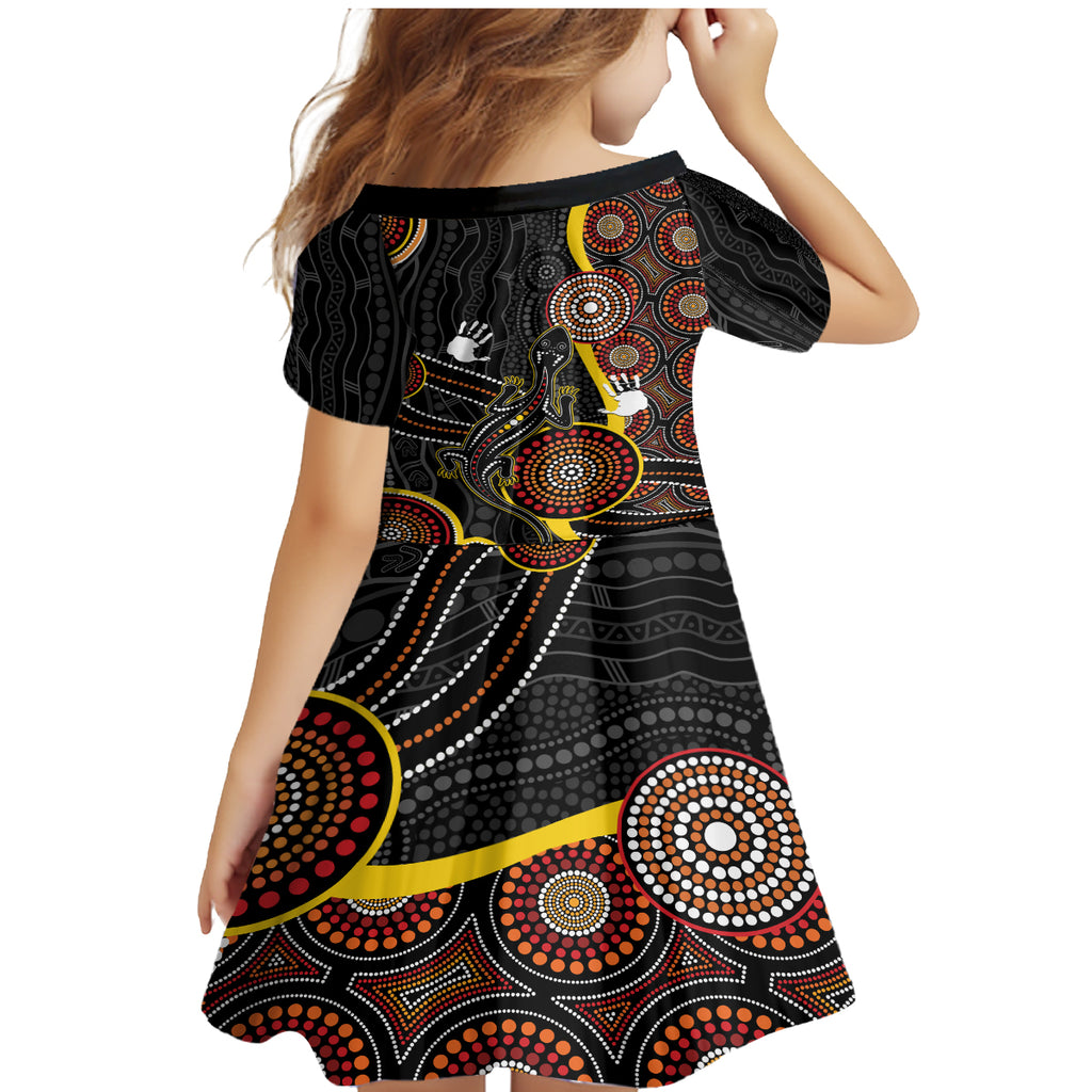 palyku-australia-lizard-aboriginal-art-family-matching-mermaid-dress-and-hawaiian-shirt