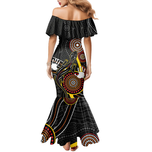 palyku-australia-lizard-aboriginal-art-family-matching-mermaid-dress-and-hawaiian-shirt