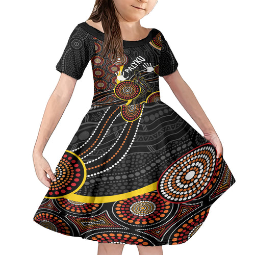 palyku-australia-lizard-aboriginal-art-family-matching-off-shoulder-maxi-dress-and-hawaiian-shirt