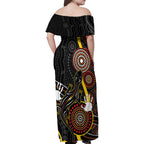 palyku-australia-lizard-aboriginal-art-family-matching-off-shoulder-maxi-dress-and-hawaiian-shirt
