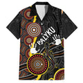 palyku-australia-lizard-aboriginal-art-family-matching-short-sleeve-bodycon-dress-and-hawaiian-shirt