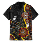 palyku-australia-lizard-aboriginal-art-family-matching-short-sleeve-bodycon-dress-and-hawaiian-shirt