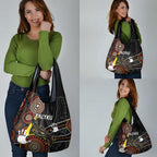 PALYKU Australia Lizard Aboriginal Art Grocery Bag