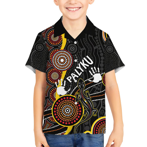 palyku-australia-lizard-aboriginal-art-kid-hawaiian-shirt