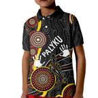 palyku-australia-lizard-aboriginal-art-kid-polo-shirt