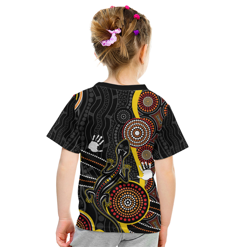 palyku-australia-lizard-aboriginal-art-kid-t-shirt