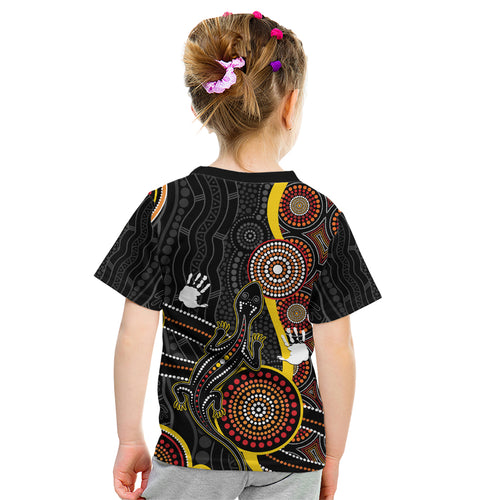 palyku-australia-lizard-aboriginal-art-kid-t-shirt
