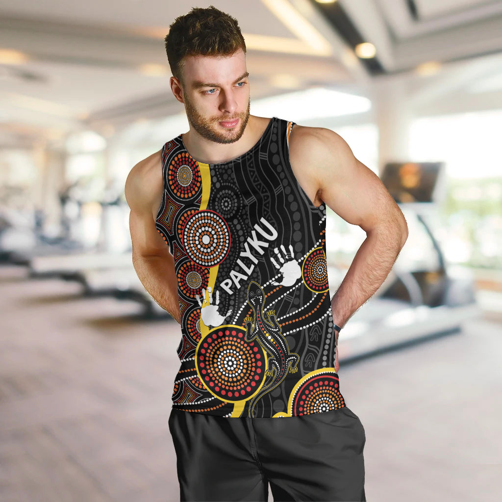 palyku-australia-lizard-aboriginal-art-men-tank-top