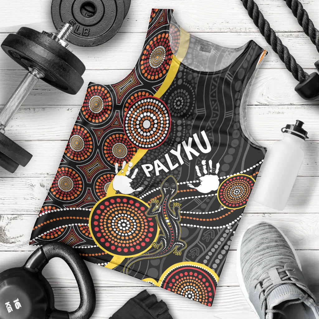 palyku-australia-lizard-aboriginal-art-men-tank-top