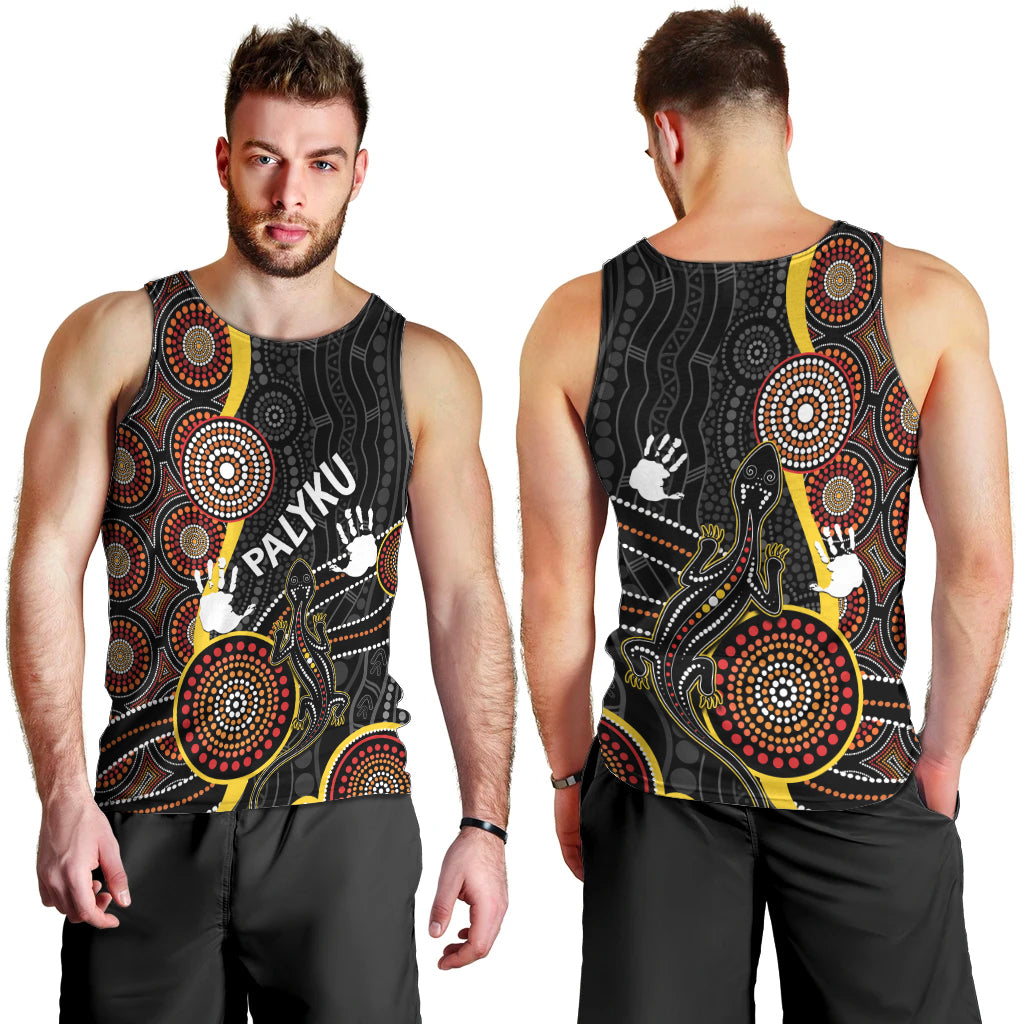 palyku-australia-lizard-aboriginal-art-men-tank-top
