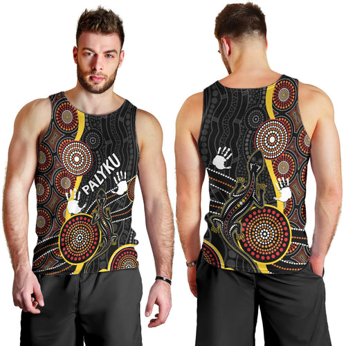palyku-australia-lizard-aboriginal-art-men-tank-top