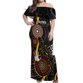 palyku-australia-lizard-aboriginal-art-off-shoulder-maxi-dress