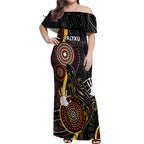 palyku-australia-lizard-aboriginal-art-off-shoulder-maxi-dress