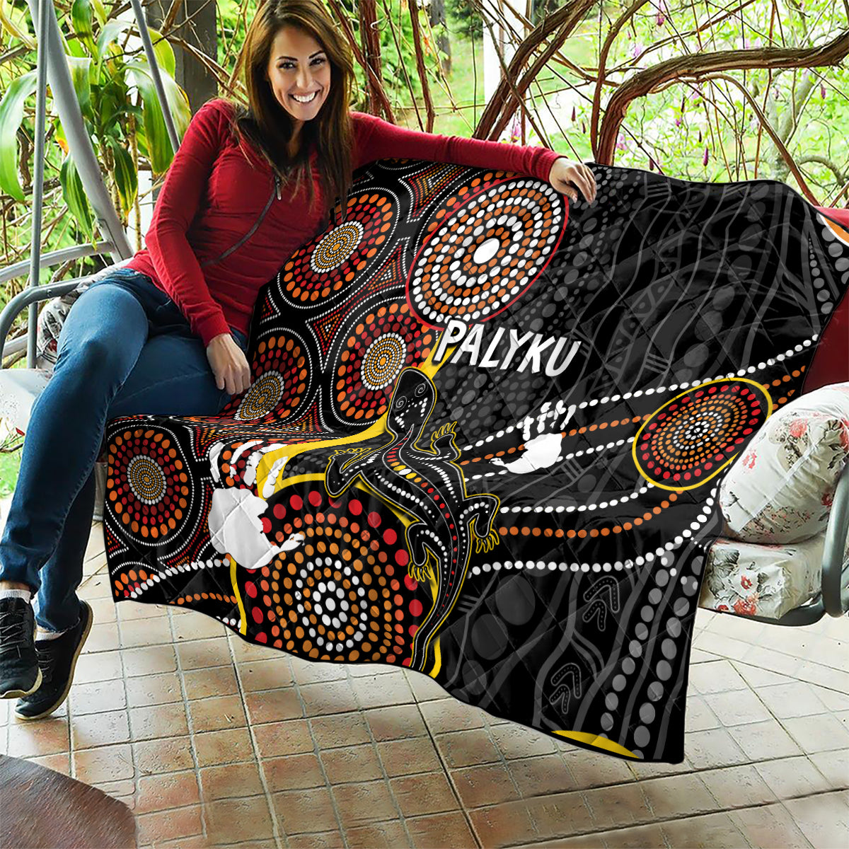 palyku-australia-lizard-aboriginal-art-quilt