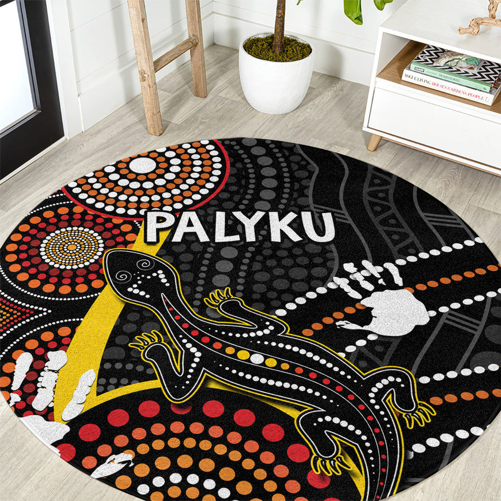 palyku-australia-lizard-aboriginal-art-round-carpet