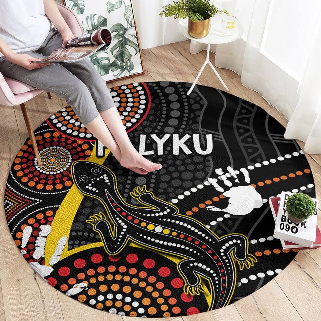 palyku-australia-lizard-aboriginal-art-round-carpet