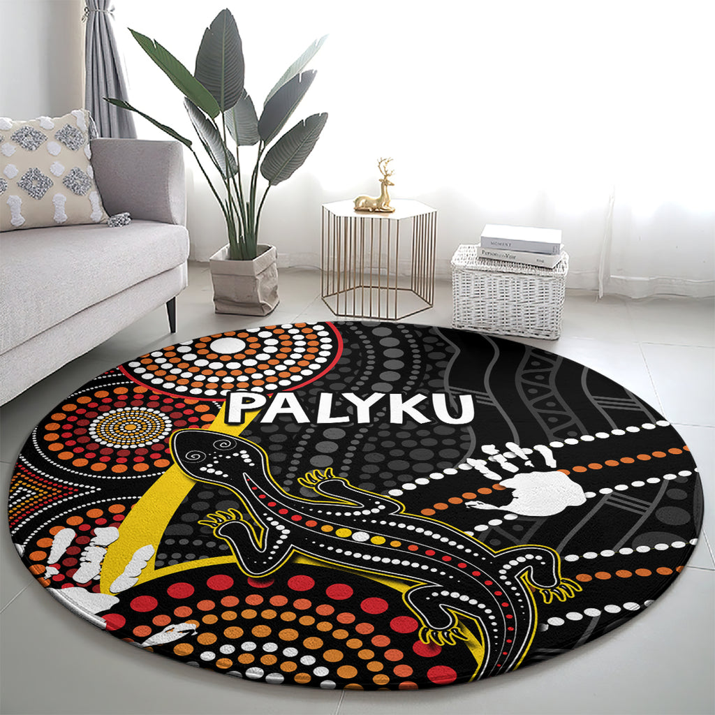 palyku-australia-lizard-aboriginal-art-round-carpet